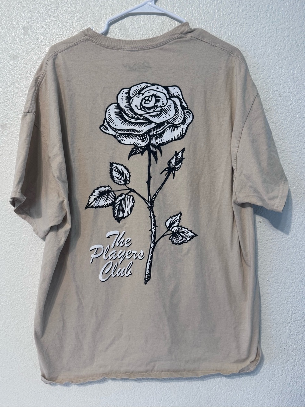 The Players Club Short Sleeve Graphic Tee - Beige
